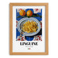 Linguine – Italian Pasta, Osteria Print, set in oak frame