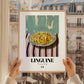 Linguine – Italian Pasta, Restaurant Wall Decor, styled in a charming Paris street view