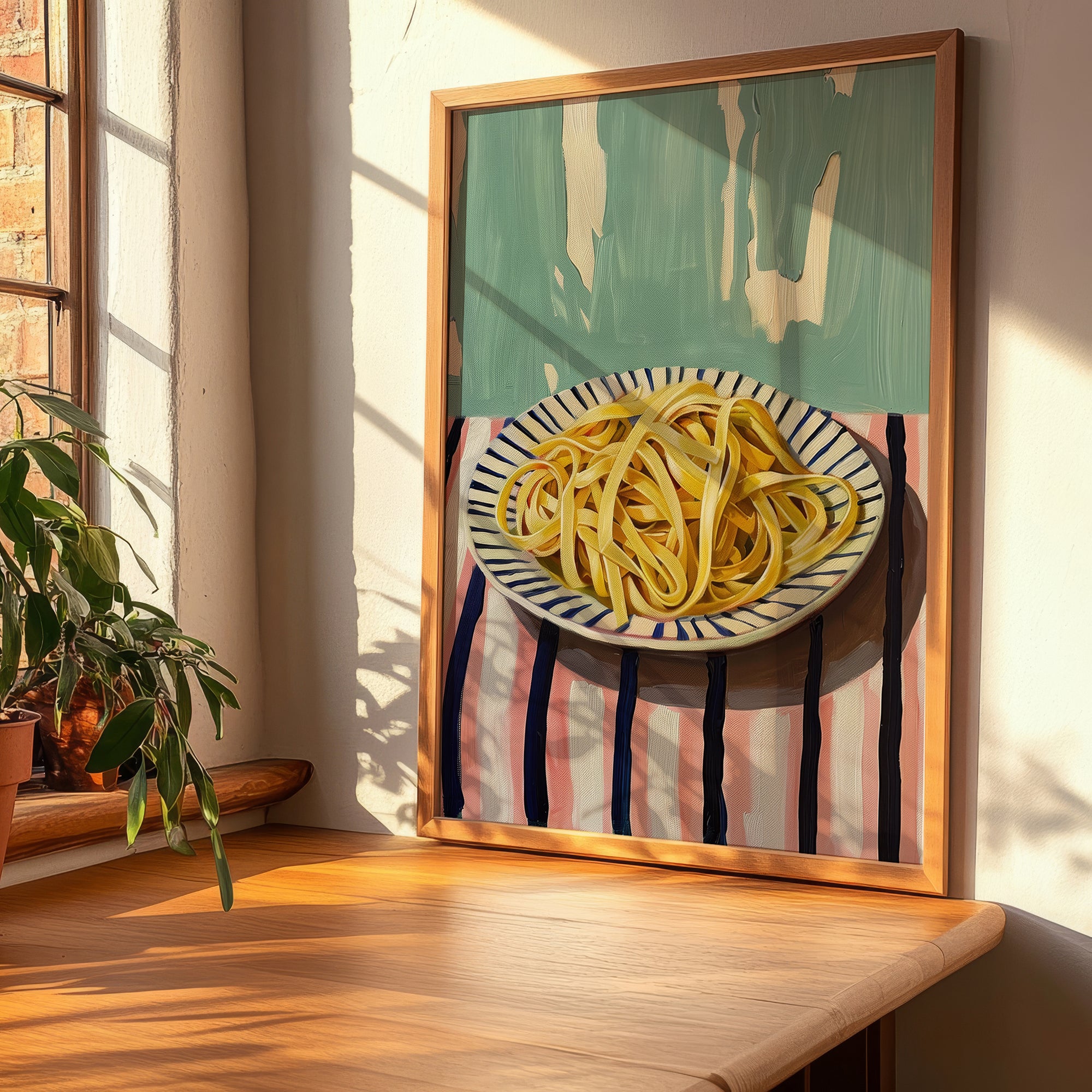 Linguine – Italian Pasta, Restaurant Wall Decor, clean layout with no caption