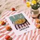 Linguine – Italian Pasta, Restaurant Wall Decor, unframed on coastal sand