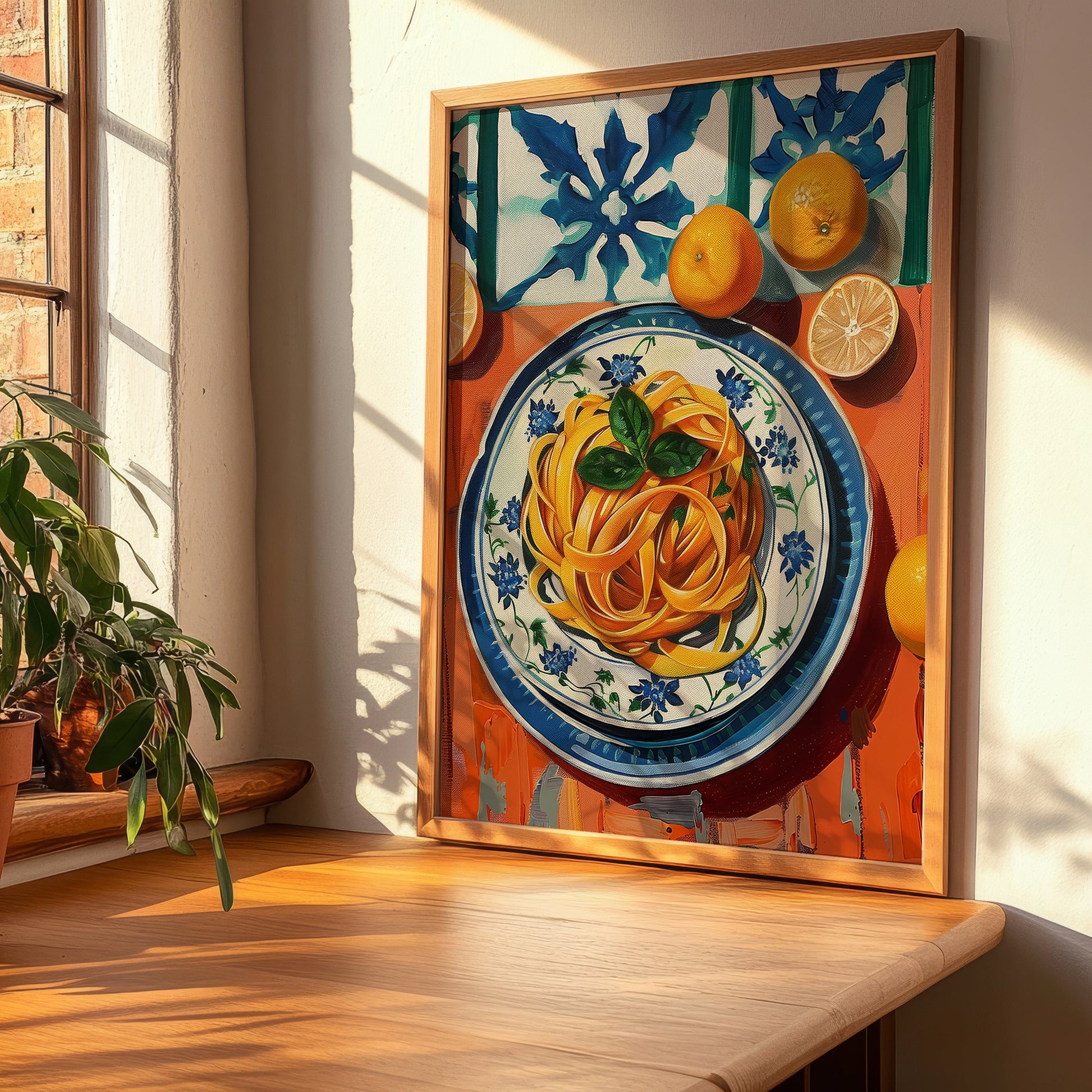 Linguine – Italian Pasta, Ristorante Poster, clean layout with no caption