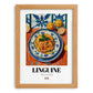 Linguine – Italian Pasta, Ristorante Poster, set in oak frame