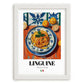 Linguine – Italian Pasta, Ristorante Poster, placed in minimal white frame