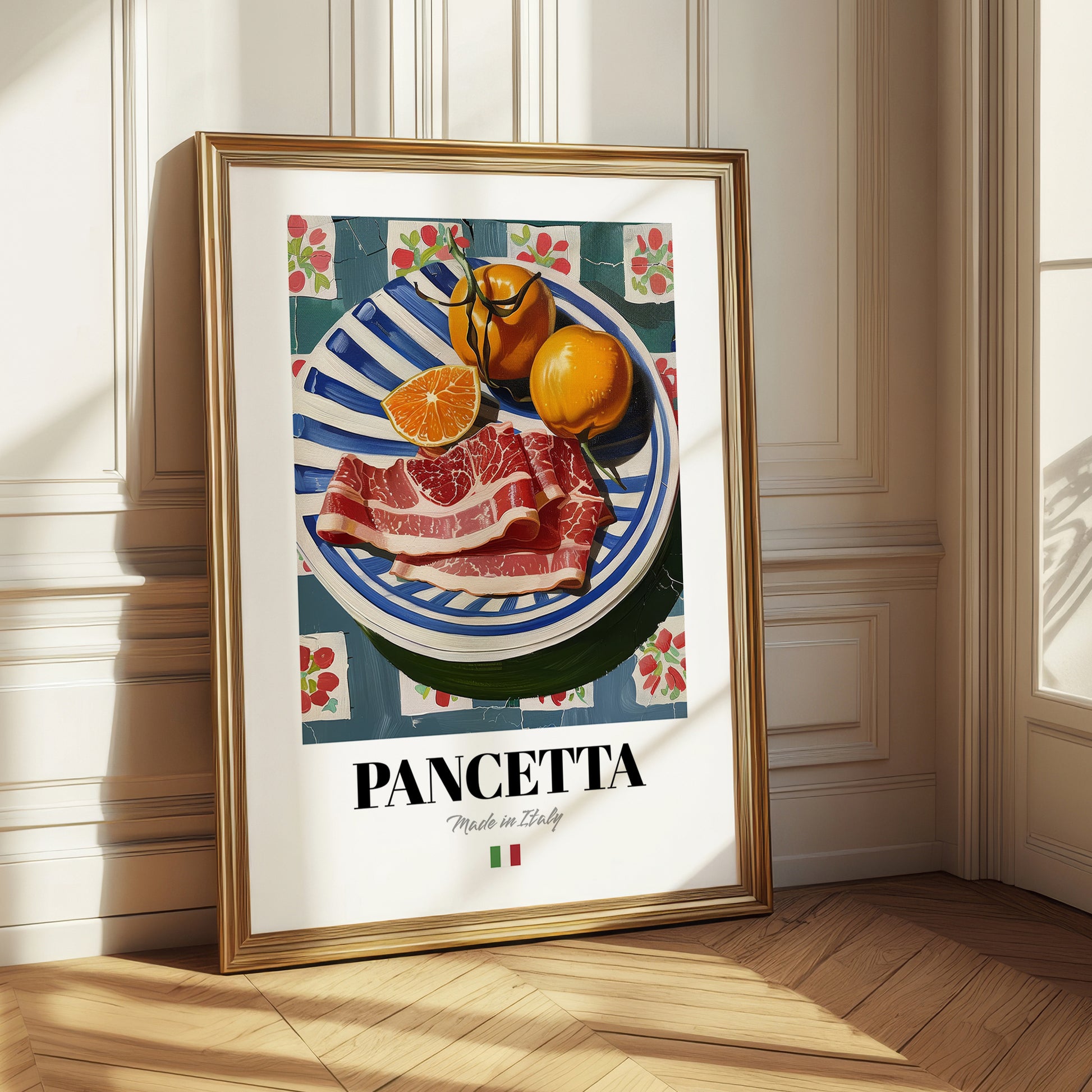 Pancetta – Italian Meat Dish, Café Painting