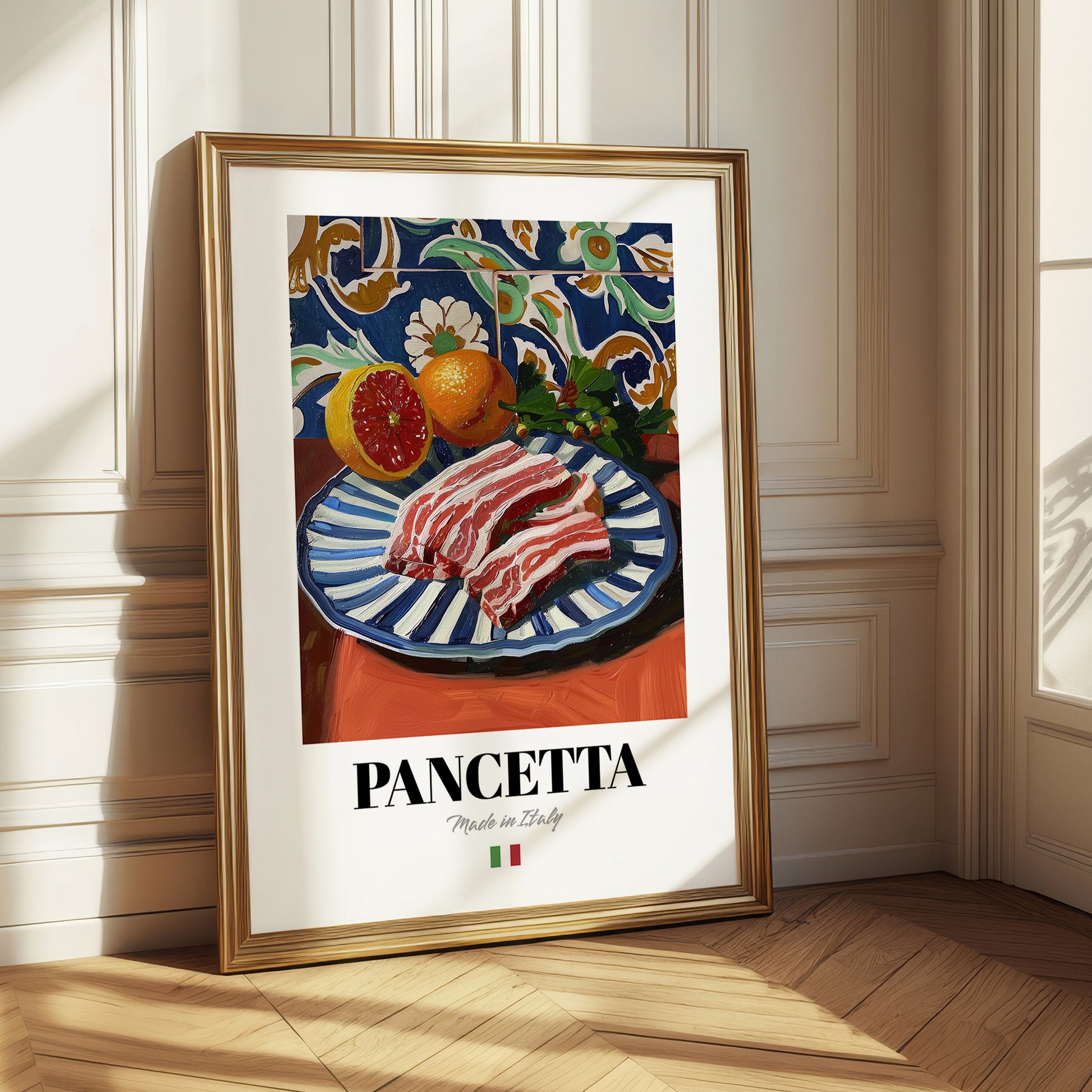 Pancetta – Italian Meat Dish, Restaurant Illustration