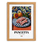 Pancetta – Italian Meat Dish, Restaurant Illustration, set in oak frame