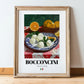 Bocconcini – Italian Cheese Dish, Restaurant Wall Art, in wooden frame leaning on the floor