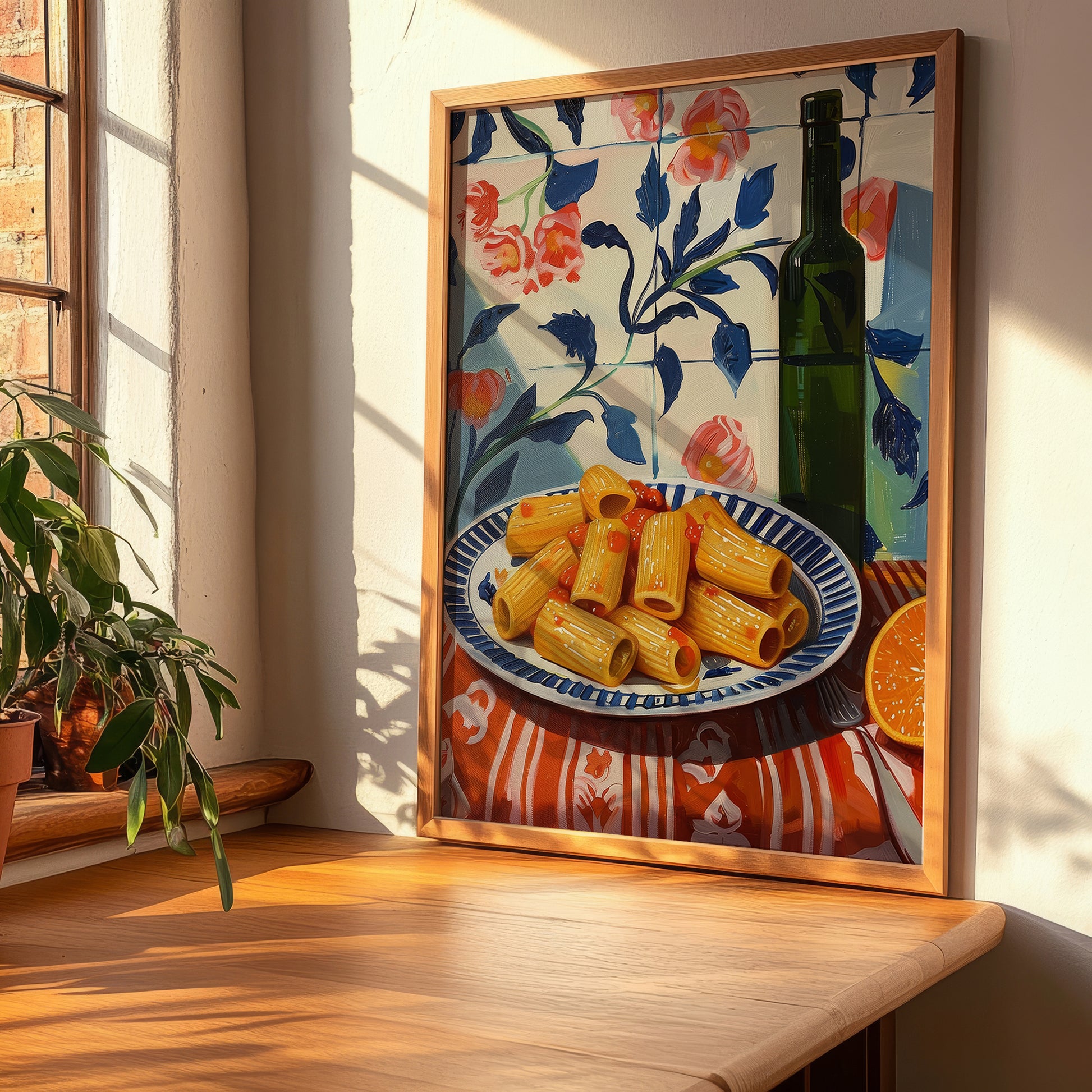 Rigatoni – Italian Pasta, Ristorante Poster, clean layout with no caption
