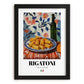 Rigatoni – Italian Pasta, Ristorante Poster, in sleek black frame