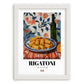 Rigatoni – Italian Pasta, Ristorante Poster, placed in minimal white frame