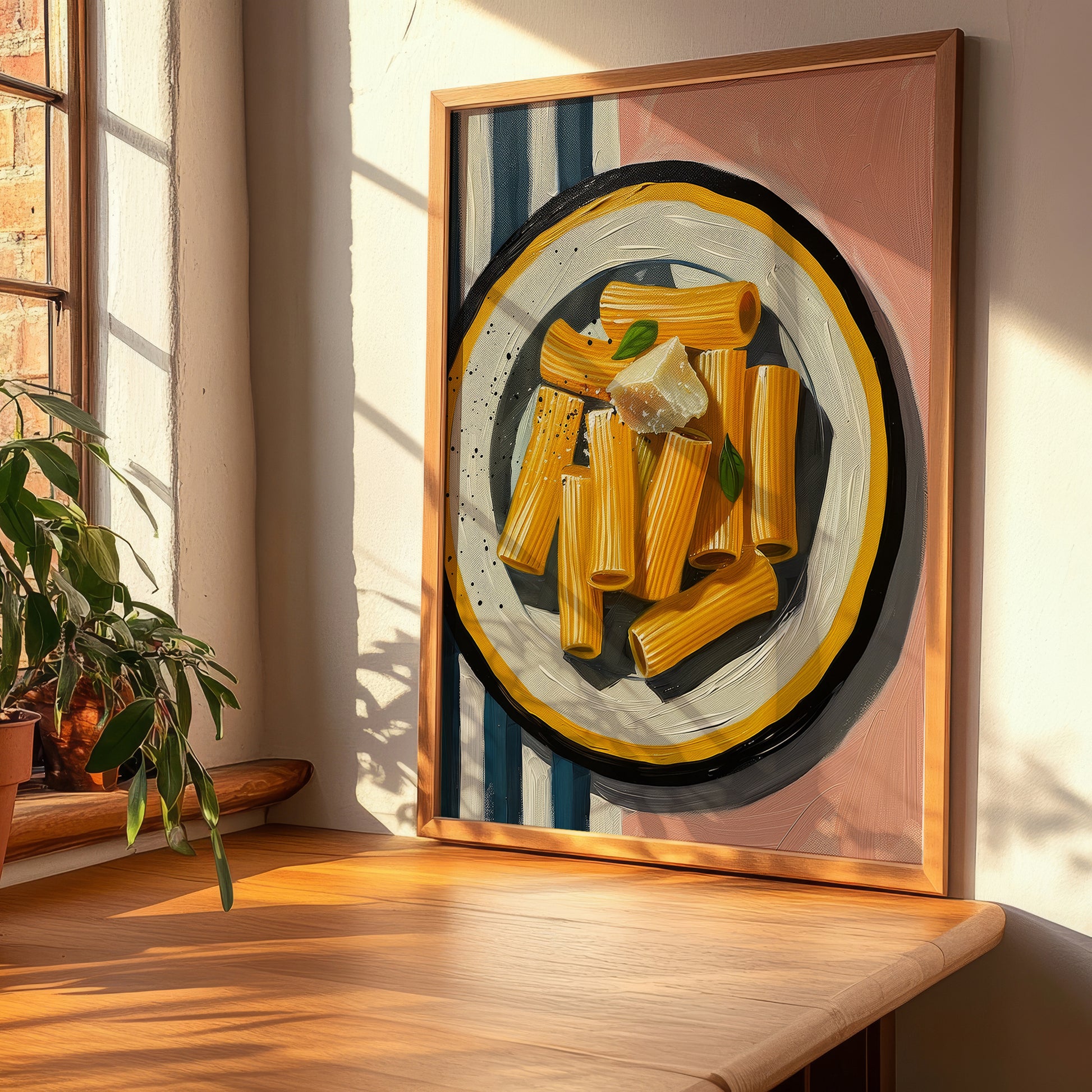 Rigatoni – Italian Pasta, Restaurant Poster, clean layout with no caption