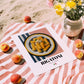 Rigatoni – Italian Pasta, Restaurant Poster, unframed on coastal sand