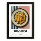 Rigatoni – Italian Pasta, Restaurant Poster, in sleek black frame