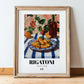 Rigatoni – Italian Pasta, Ristorante Wall Decor, in wooden frame leaning on the floor