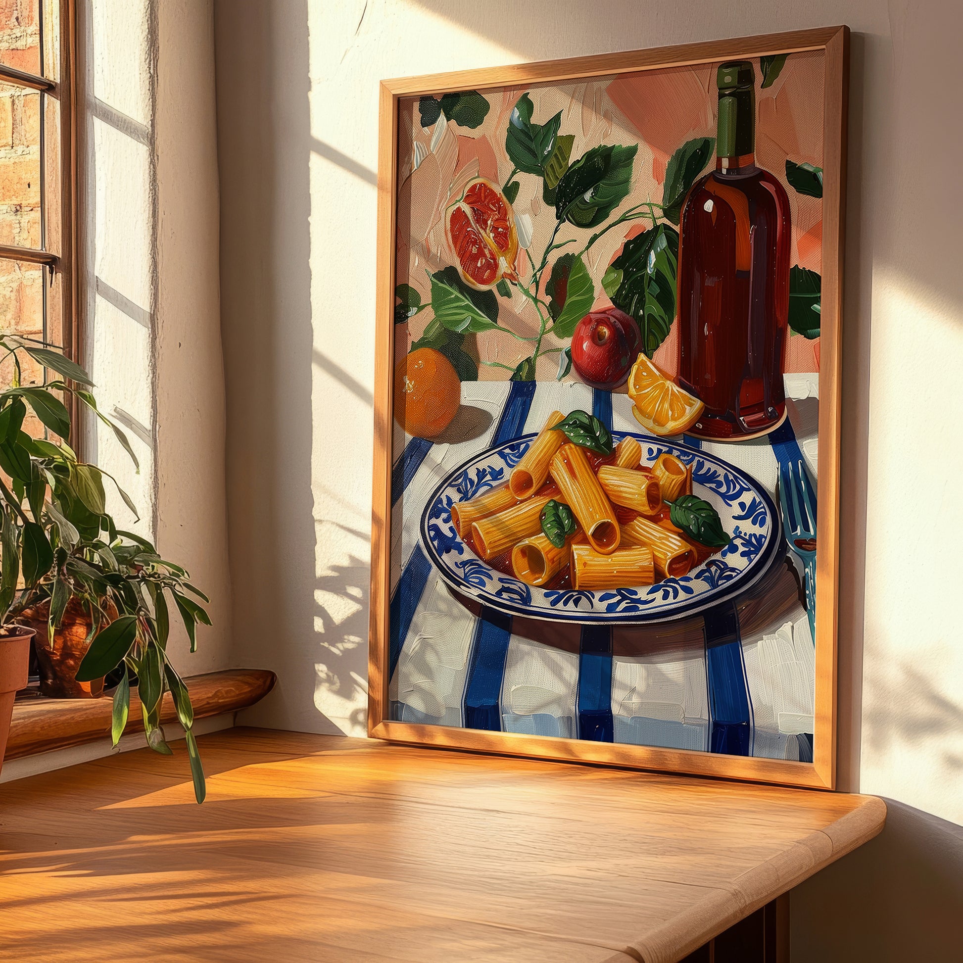 Rigatoni – Italian Pasta, Ristorante Wall Decor, clean layout with no caption