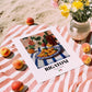Rigatoni – Italian Pasta, Ristorante Wall Decor, unframed on coastal sand