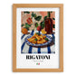 Rigatoni – Italian Pasta, Ristorante Wall Decor, set in oak frame