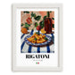 Rigatoni – Italian Pasta, Ristorante Wall Decor, placed in minimal white frame