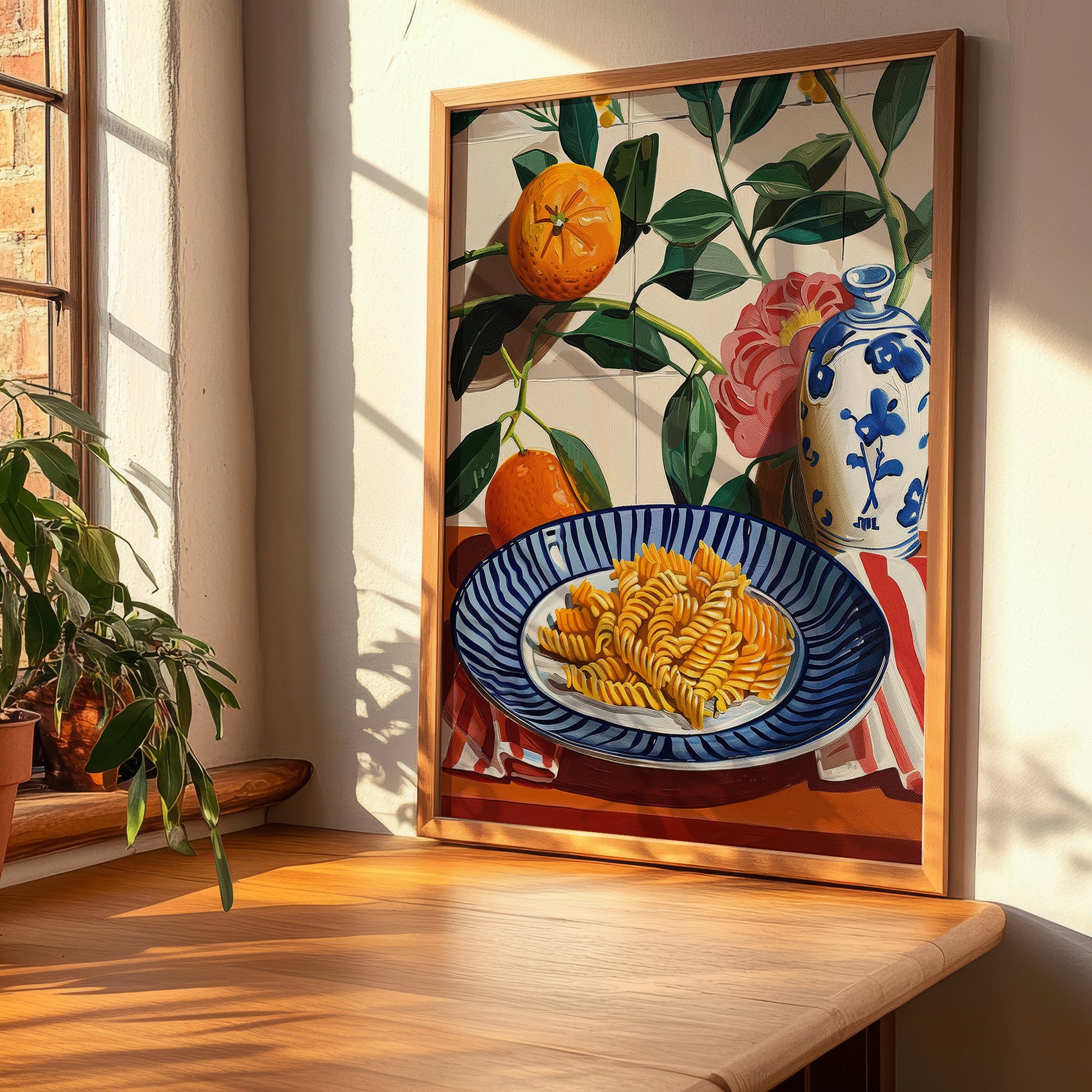 Fusilli – Italian Pasta, Restaurant Poster, clean layout with no caption