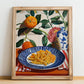 Fusilli – Italian Pasta, Restaurant Poster, no-text version framed in wood