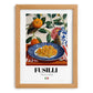 Fusilli – Italian Pasta, Restaurant Poster, set in oak frame