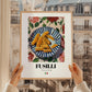 Fusilli – Italian Pasta, Osteria Print, styled in a charming Paris street view