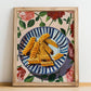 Fusilli – Italian Pasta, Osteria Print, no-text version framed in wood