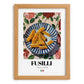 Fusilli – Italian Pasta, Osteria Print, set in oak frame