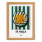 Fusilli – Italian Pasta, Trattoria Art, set in oak frame