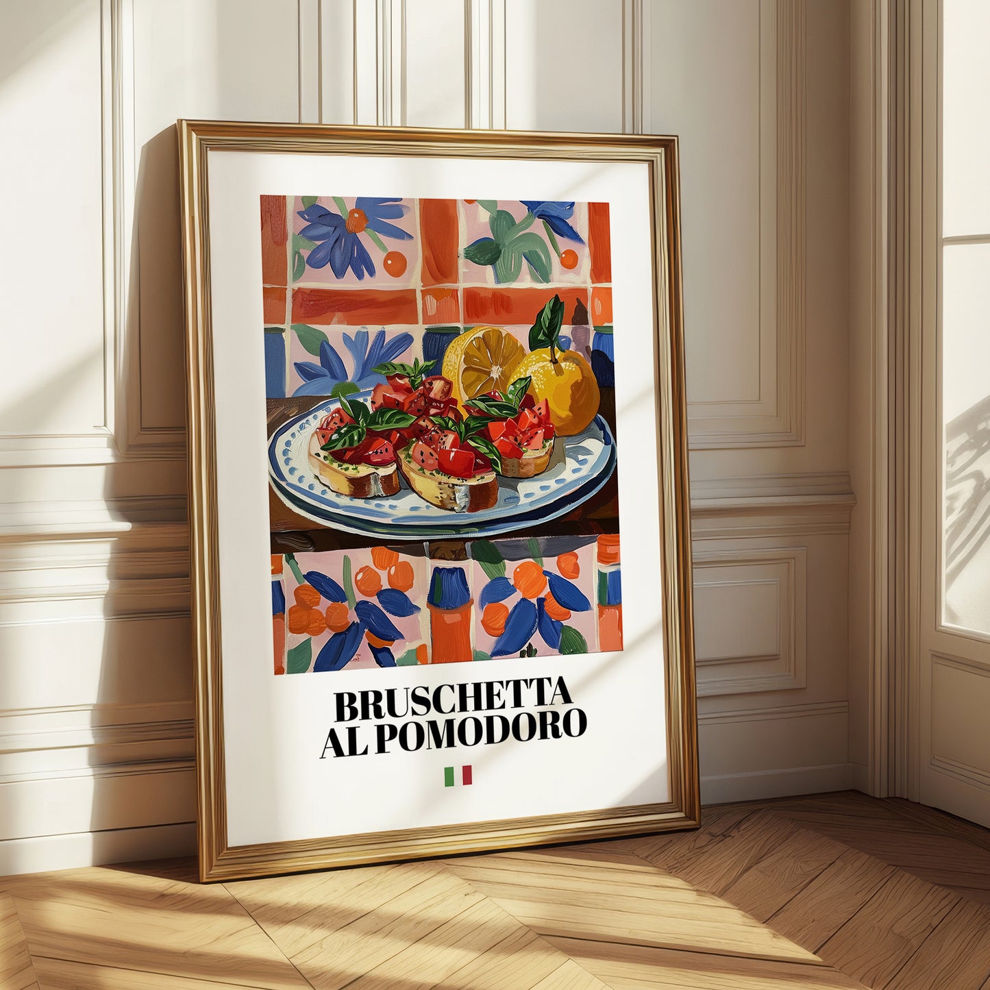 Bruschetta al pomodoro – Italian Snack Dish, Tavern Wall Art