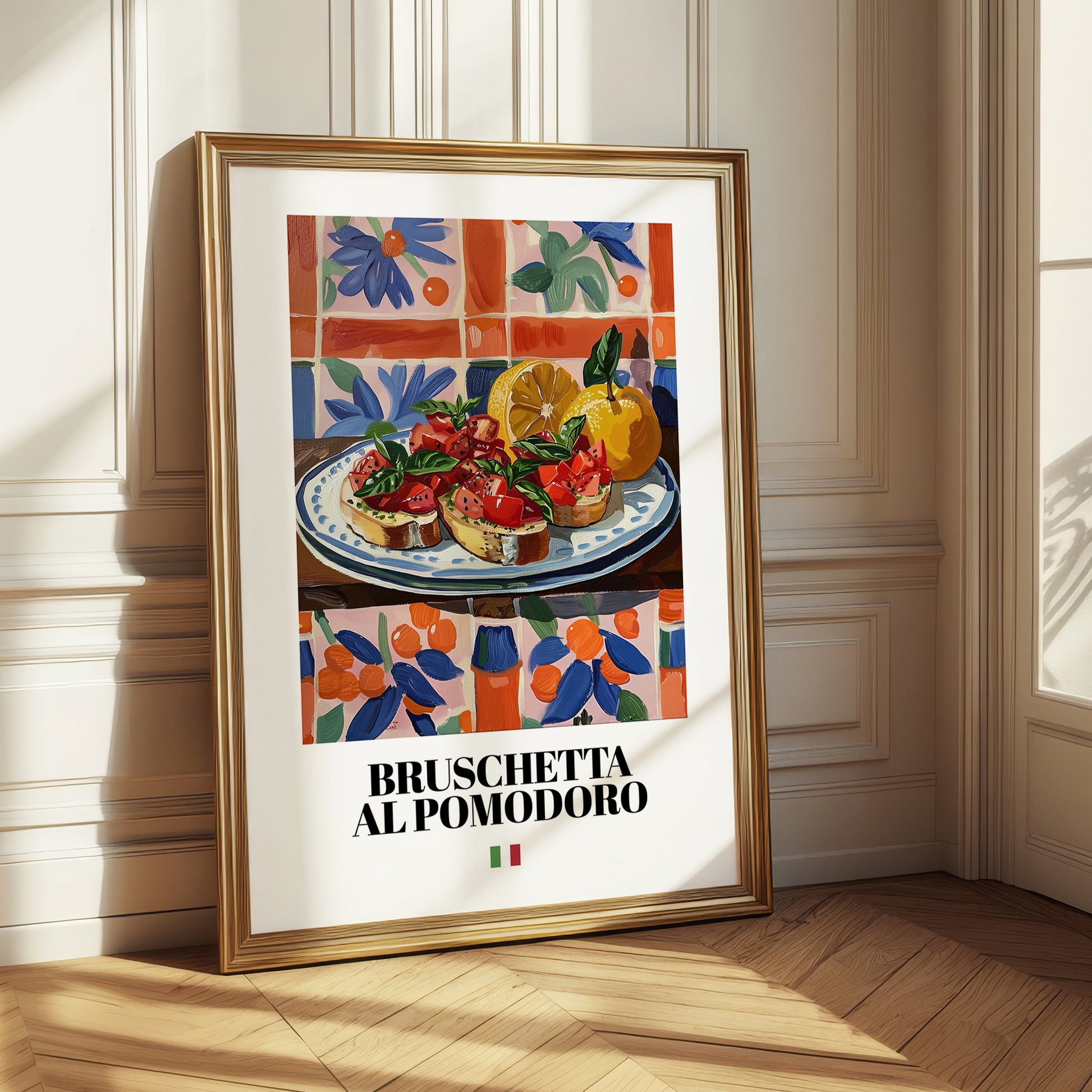 Bruschetta al pomodoro – Italian Snack Dish, Tavern Wall Art