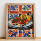 Bruschetta al pomodoro – Italian Snack Dish, Tavern Wall Art, no-text version framed in wood