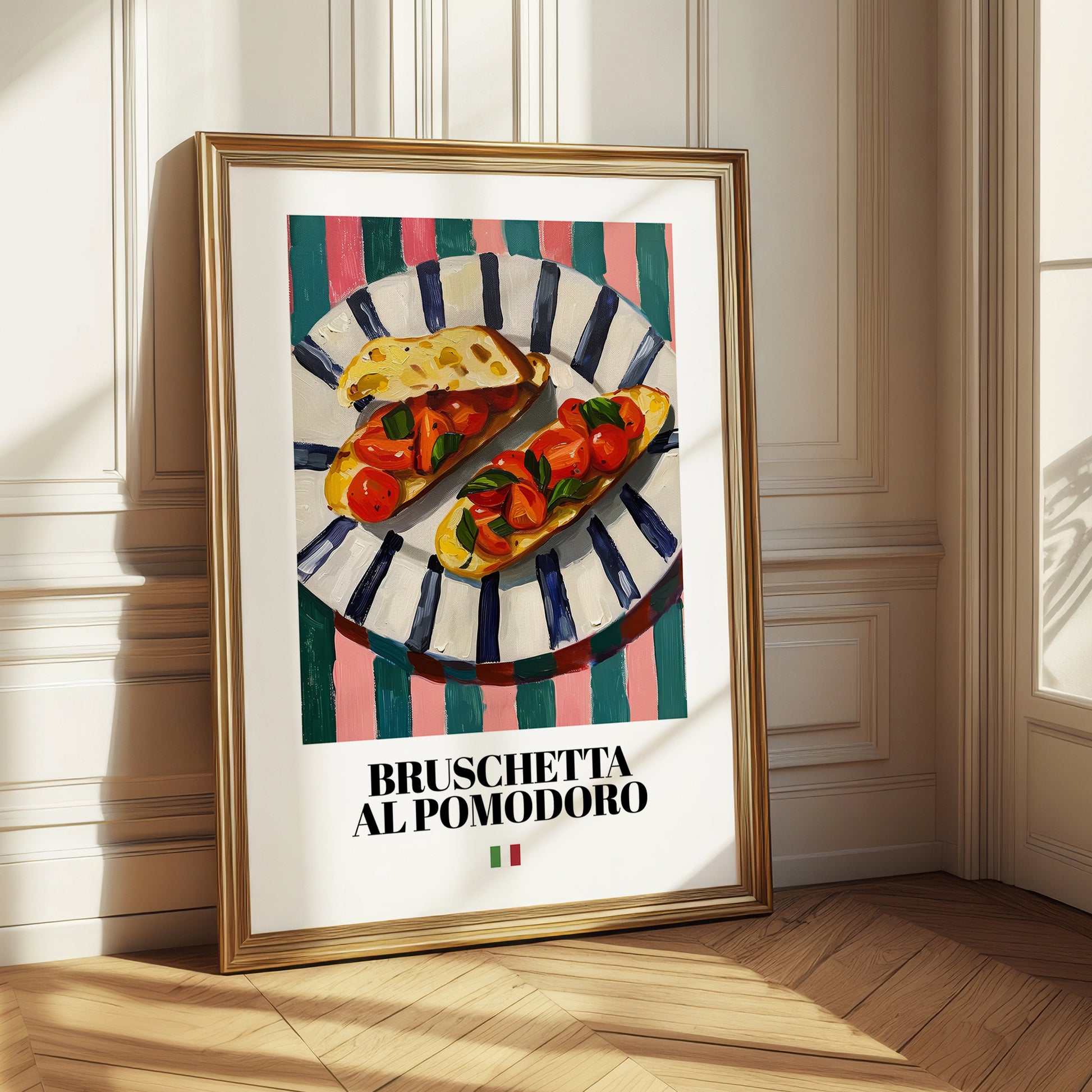 Bruschetta al pomodoro – Italian Snack Dish, Café Art