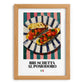 Bruschetta al pomodoro – Italian Snack Dish, Café Art, set in oak frame