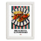 Bruschetta al pomodoro – Italian Snack Dish, Café Art, placed in minimal white frame