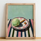 Gelato al pistacchio – Italian Gelato, Artisan Ice Cream Shop Art, no-text version framed in wood