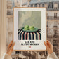 Gelato al pistacchio – Italian Gelato, Artisan Ice Cream Shop Poster, styled in a charming Paris street view