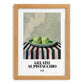 Gelato al pistacchio – Italian Gelato, Artisan Ice Cream Shop Poster, set in oak frame
