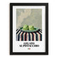 Gelato al pistacchio – Italian Gelato, Artisan Ice Cream Shop Poster, in sleek black frame