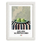Gelato al pistacchio – Italian Gelato, Artisan Ice Cream Shop Poster, placed in minimal white frame