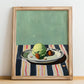Gelato al pistacchio – Italian Gelato, Artisan Ice Cream Shop Wall Art, no-text version framed in wood
