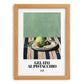 Gelato al pistacchio – Italian Gelato, Artisan Ice Cream Shop Wall Art, set in oak frame