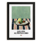 Gelato al pistacchio – Italian Gelato, Artisan Ice Cream Shop Wall Art, in sleek black frame