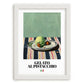 Gelato al pistacchio – Italian Gelato, Artisan Ice Cream Shop Wall Art, placed in minimal white frame