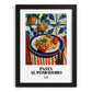 Pasta al pomodoro – Italian Pasta, Osteria Illustration, in sleek black frame
