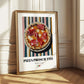 Pizza prosciutto – Italian Pizza, Ristorante Poster