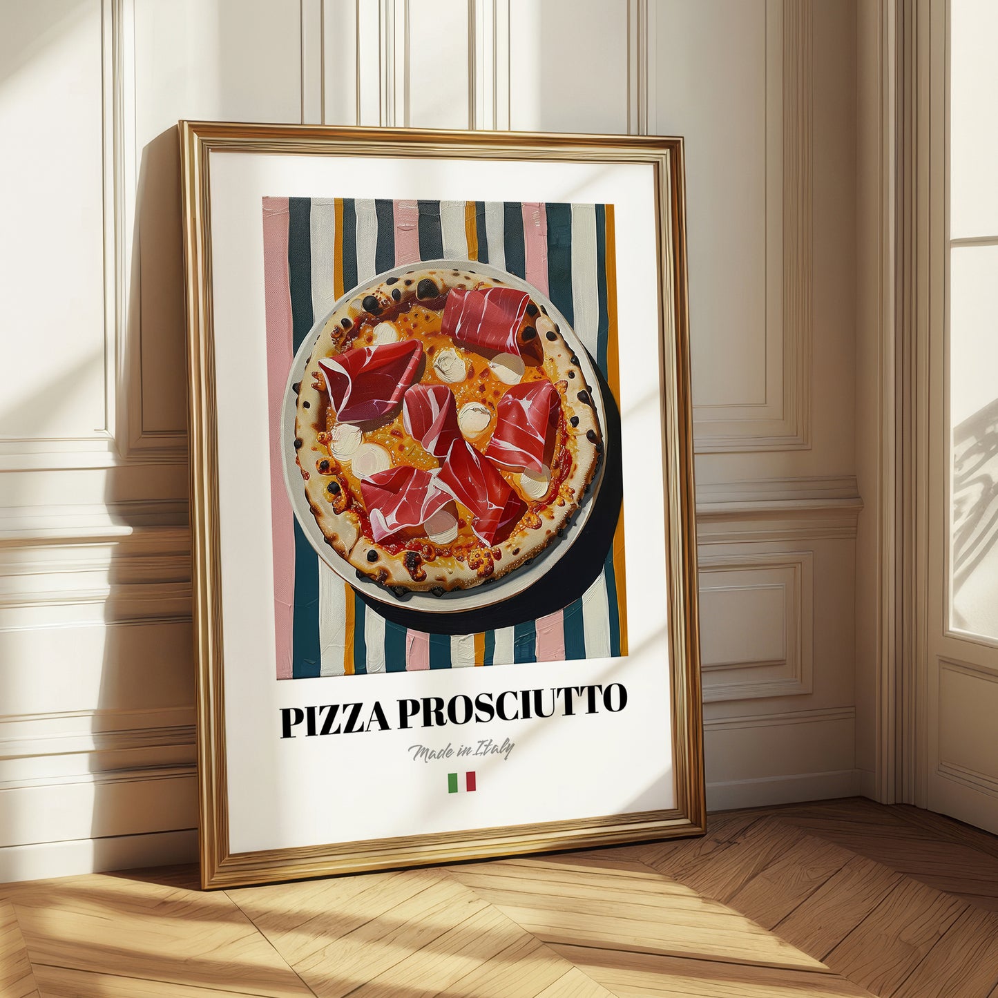 Pizza prosciutto – Italian Pizza, Ristorante Poster
