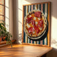 Pizza prosciutto – Italian Pizza, Ristorante Poster, clean layout with no caption