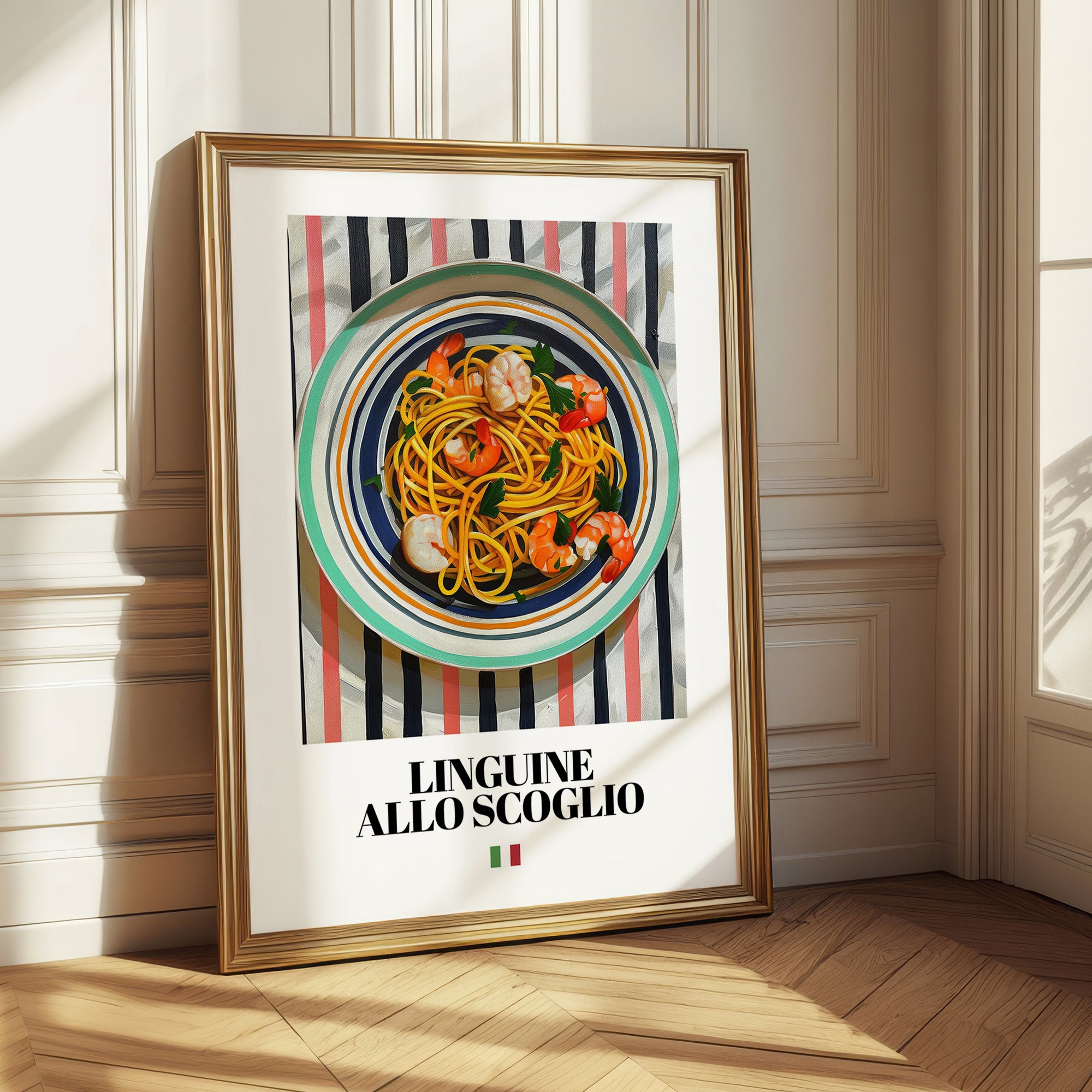 Linguine allo scoglio – Italian Pasta, Ristorante Poster