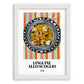 Linguine allo scoglio – Italian Pasta, Restaurant Wall Decor, placed in minimal white frame